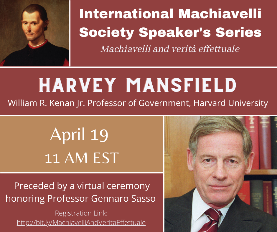 IMS Speaker Series: Harvey Mansfield